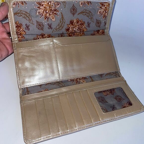 HOBO Metallic Gold Clutch Wallet - Picture 7 of 11